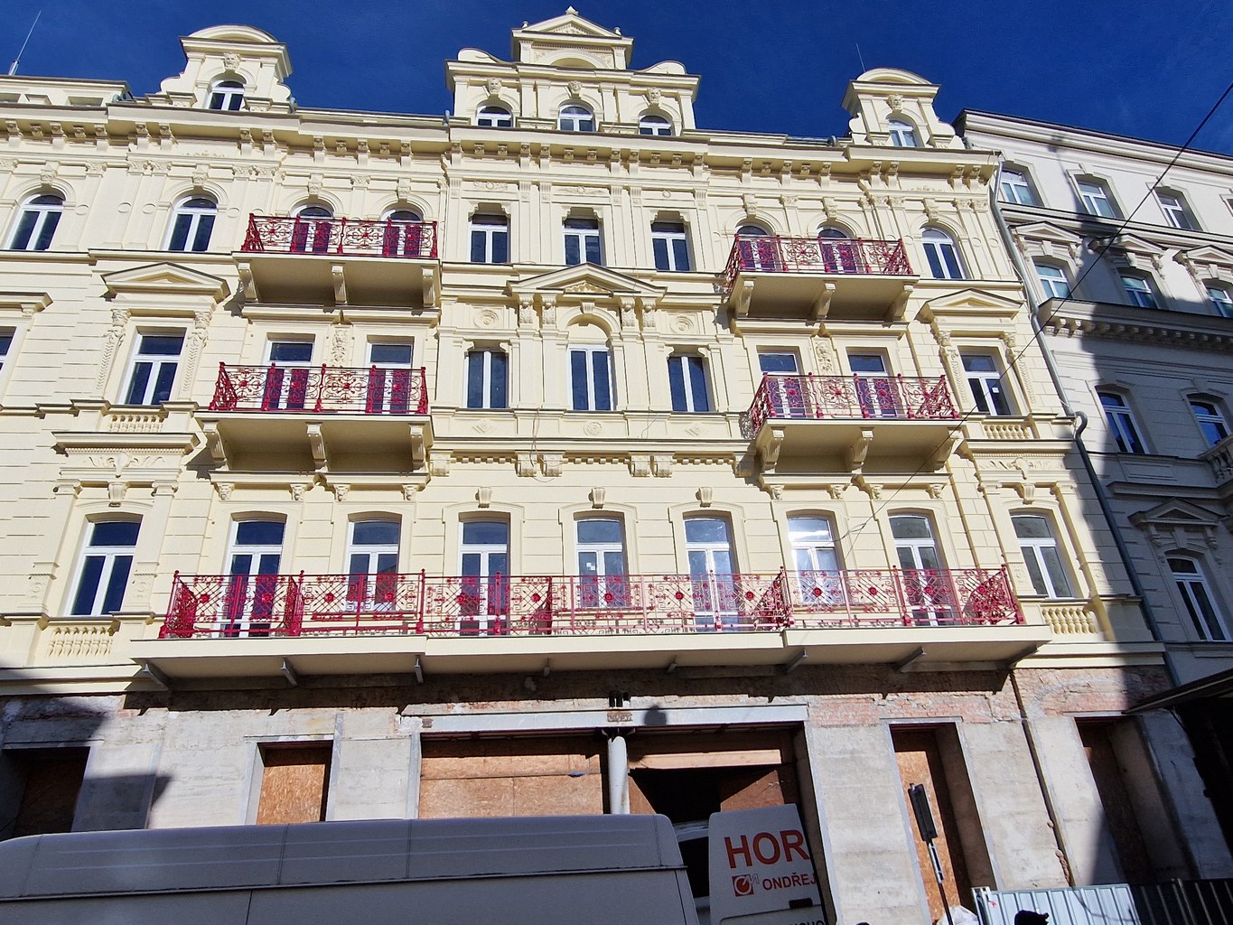 Historické balkóny Mariánské lázně